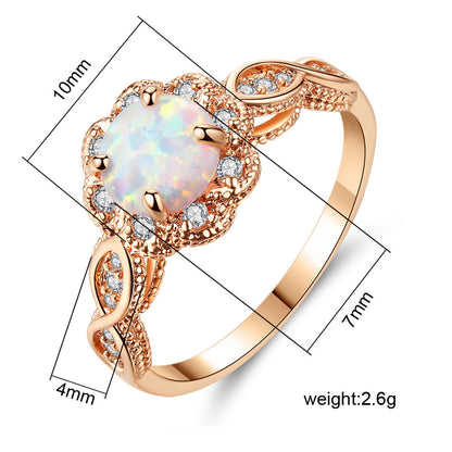 European And American Women's Fashion Resin Hollow Ring