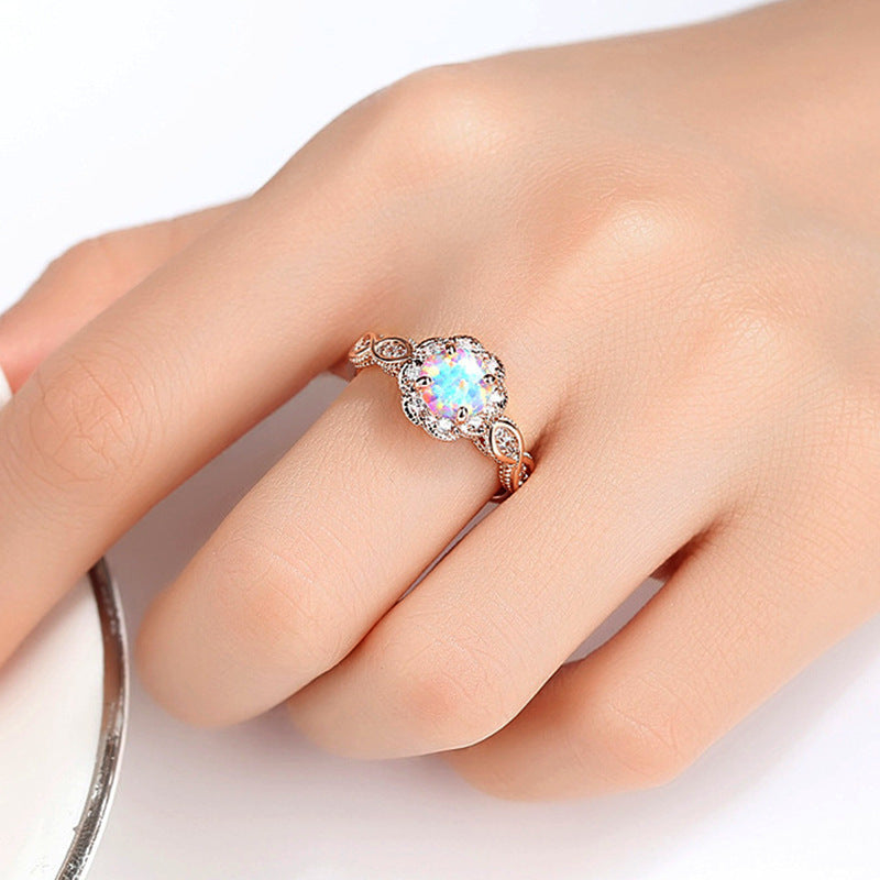 European And American Women's Fashion Resin Hollow Ring