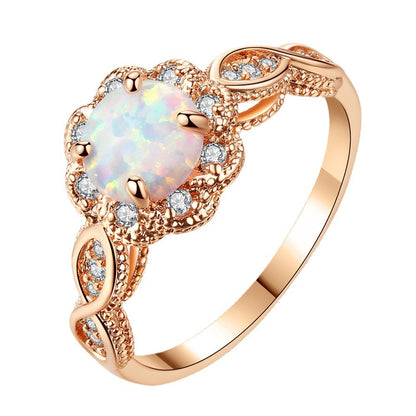 European And American Women's Fashion Resin Hollow Ring