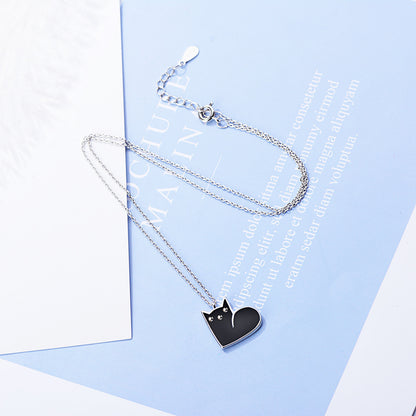 Female Cat Set Chain Clavicle Chain Female Necklace