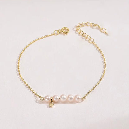 Women's Fashion Ins Style Natural Freshwater Pearl Bracelet