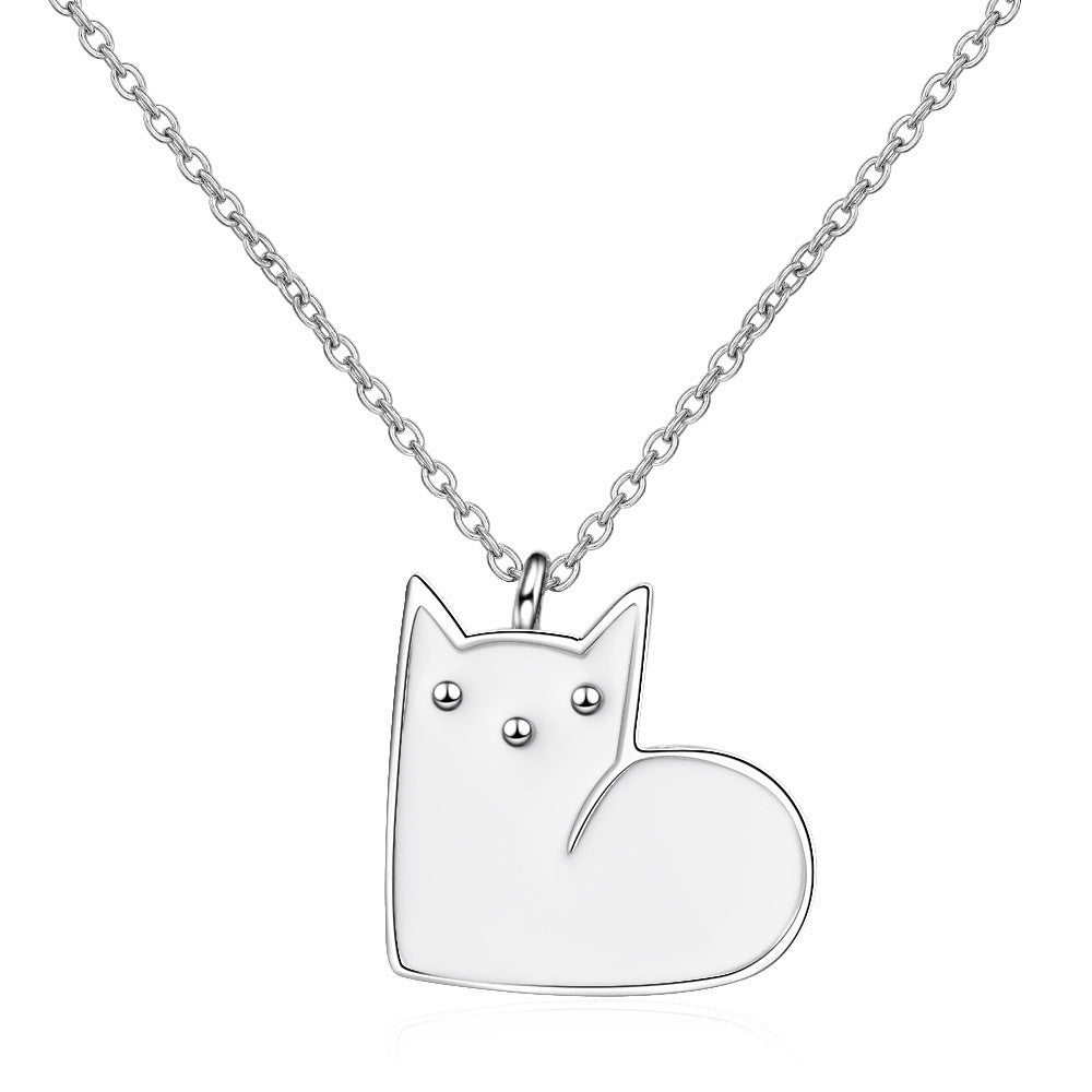 Female Cat Set Chain Clavicle Chain Female Necklace