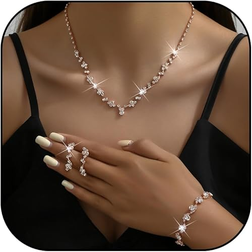 Wedding Jewelry Set for Brides Bridesmaids