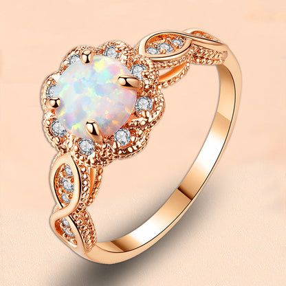 European And American Women's Fashion Resin Hollow Ring