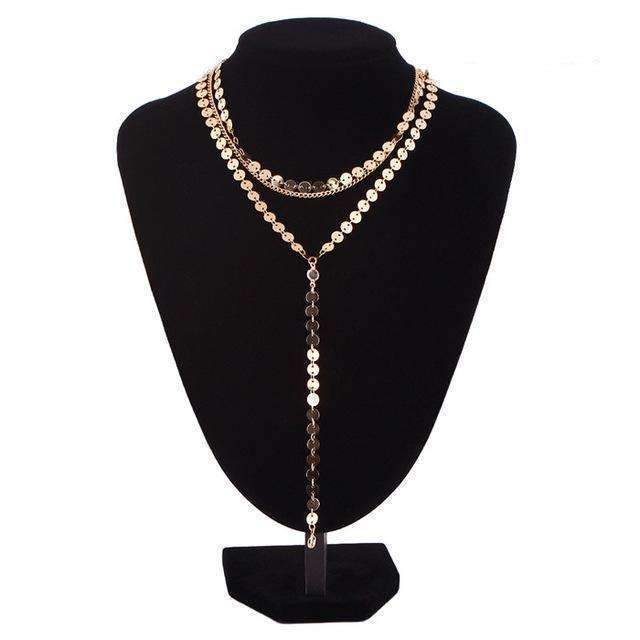 Three Layer Lariat Necklace